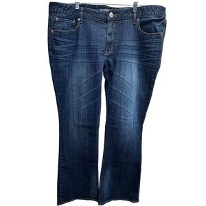 Express Stella Bootcut Jeans Women's Size 18R Low Rise Dark Wash Stretch Denim